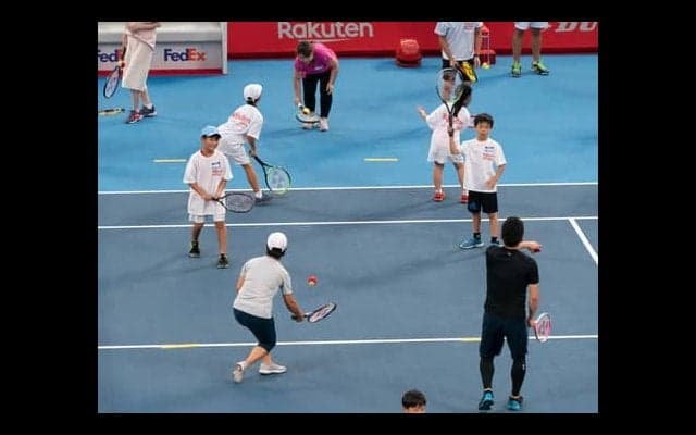  楽天OP会場でテニス イベント参加者募集中 