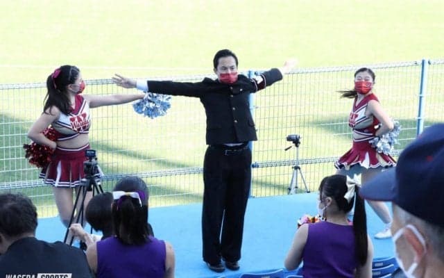 早稲田、明治、法政の応援歌をとどろかせ完勝！　六大学野球オールスター応援