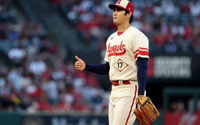【MLB】大谷翔平が「猫のような反応」　咄嗟の“瞬間美技”が「とんでもなくカッコいい」