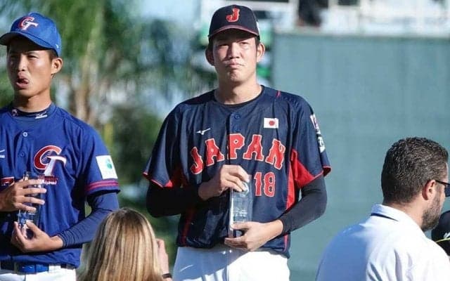 侍U18、大阪桐蔭バッテリーがベストナインに選出　川原が最多タイ3勝、松尾は打率.321