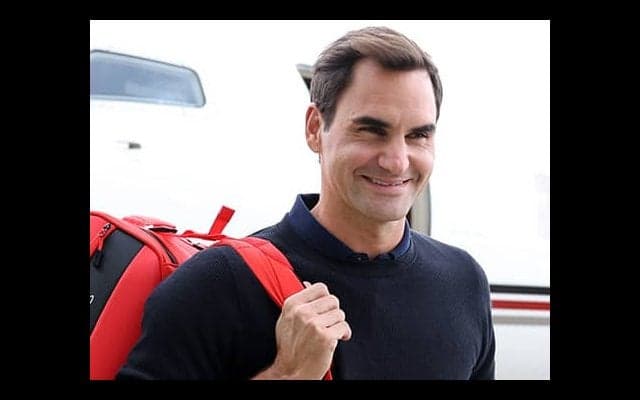 フェデラーがロンドンに到着