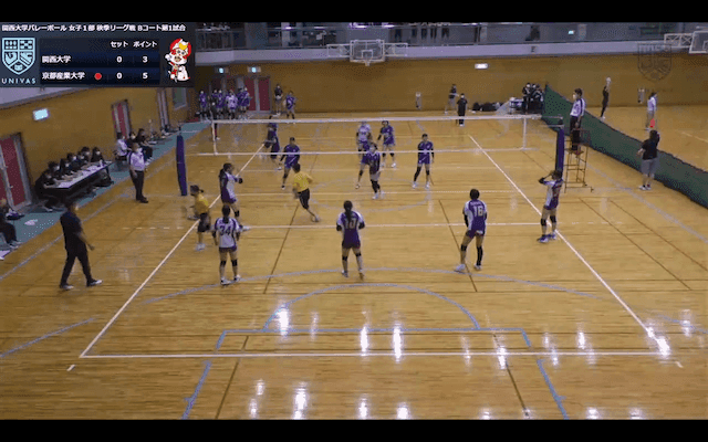 関西大学バレーボール連盟 女子1部秋季リーグ戦 Bコート【見逃し配信】