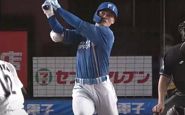 落ちてこない“超高弾道”は「ほんと天性」　清宮幸太郎の美麗弾が50万再生突破