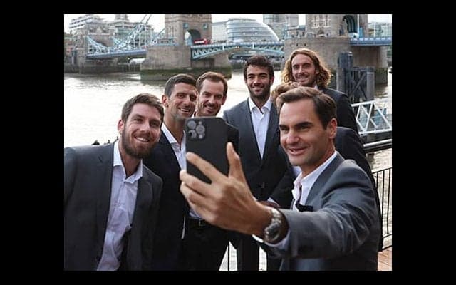 フェデラーら勢揃いで登場