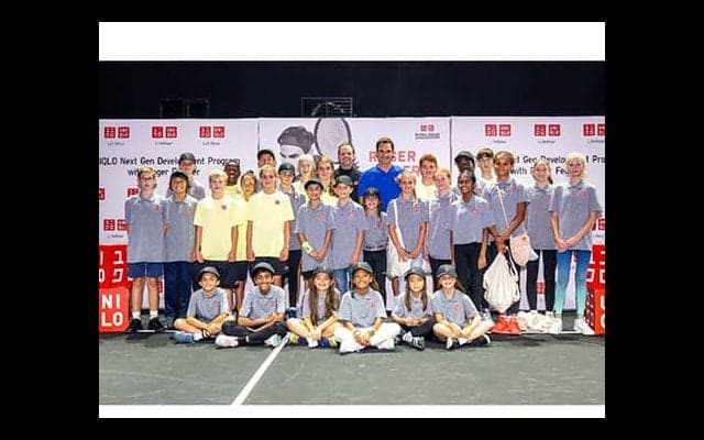  フェデラー テニスクリニック開催 