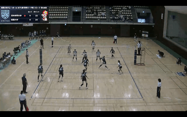関東大学バレーボール連盟 女子1部秋季リーグ戦 Aコート【見逃し配信】