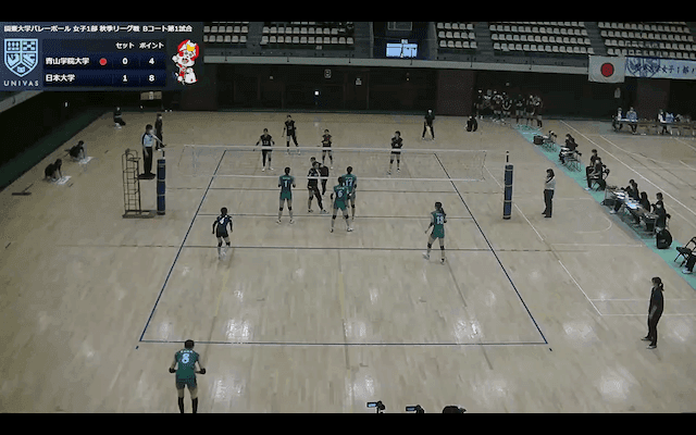 関東大学バレーボール連盟 女子1部秋季リーグ戦 Bコート【見逃し配信】