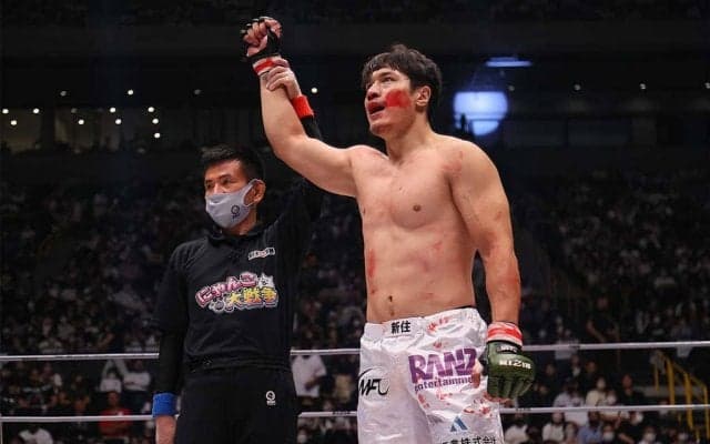 【RIZIN.38】シビサイ頌真、一本勝ちも「正直焦りはあった」　試合中の鼻血は「生まれて初めて」