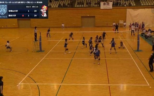 関西大学バレーボール連盟 女子1部秋季リーグ戦 Bコート【見逃し配信】