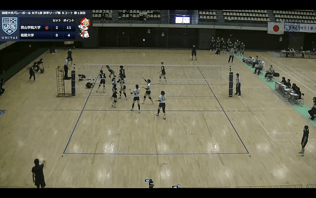 関東大学バレーボール連盟 女子1部秋季リーグ戦 Bコート【見逃し配信】