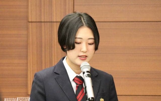 阪神甲子園球場で大会開催！　早大からは新井主将と山地トレーナーが選出／記者会見