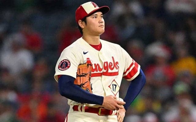 大谷翔平、8回の降板場面で見られた一瞬の表情　可愛いと話題「ヘロッヘロの大谷サン」