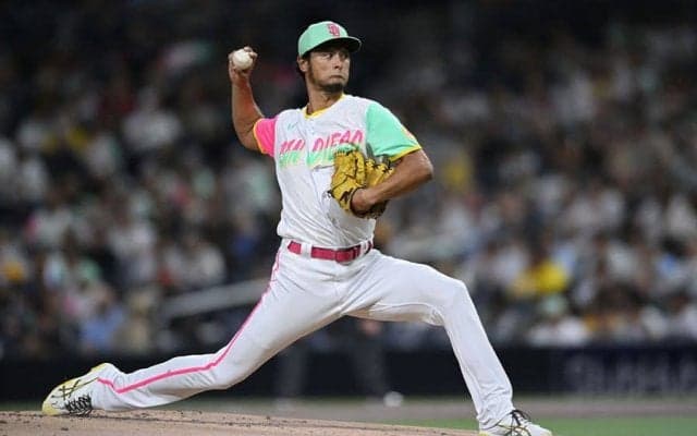 【MLB】ダルビッシュ、6回3失点で43日ぶり8敗目　自己最多17勝目ならずもリーグ最多25度目QS