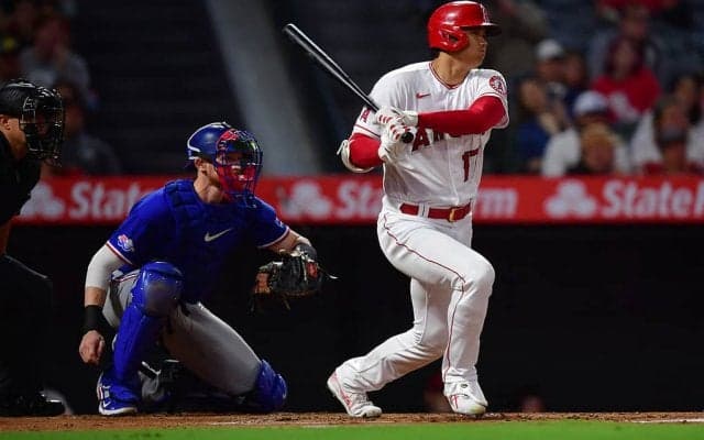 【MLB】大谷翔平、15試合連続安打後の「ヘン顔」に「打たれたボールの顔だ」と実況爆笑　自己最多の今季41度目マルチ