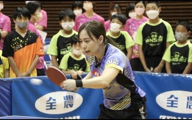 「来年の世界選手権に出場することが目標」石川佳純サンクスツアー4回目を愛媛で開催