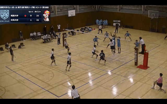 関東大学バレーボール連盟 男子1部秋季リーグ戦 Aコート【見逃し配信】