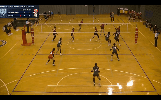 関東大学バレーボール連盟 女子1部秋季リーグ戦 Aコート【見逃し配信】