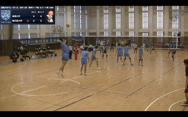 関東大学バレーボール連盟 男子1部秋季リーグ戦 Bコート【見逃し配信】