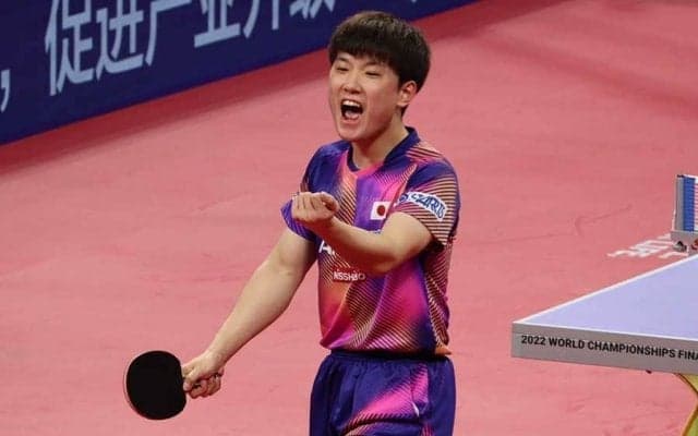 日本男子、強敵香港下して3連勝！　張本智和が圧巻の2勝、雄叫び“ハリバウアー”全開【世界卓球】