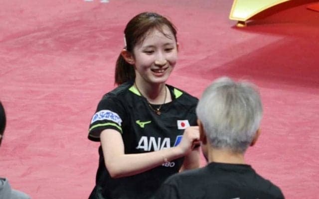 初陣勝利の早田ひな、「痩せた」の声に心配なしと笑顔「食べても消費しちゃって…」【世界卓球】