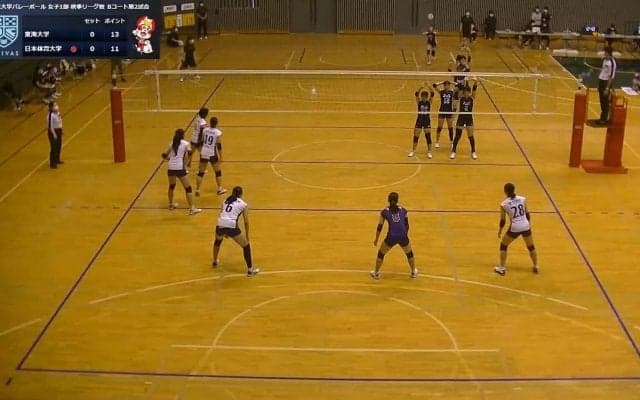 関東大学バレーボール連盟 女子1部秋季リーグ戦 Bコート【見逃し配信】