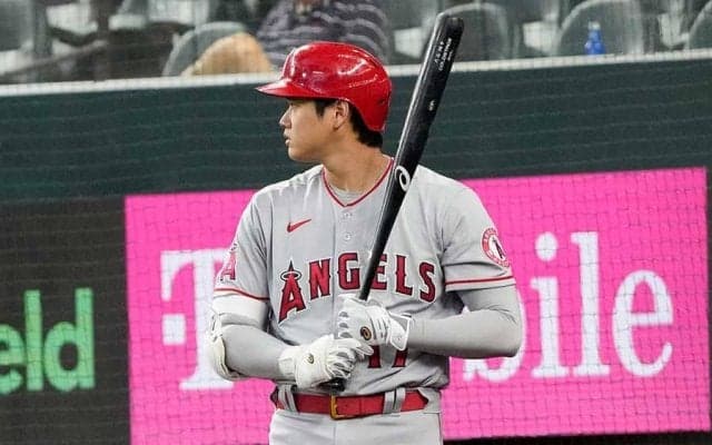 【MLB】大谷翔平、登板前日の右腕死球に「オー・ノー！」　アクシデントに放送局は絶句