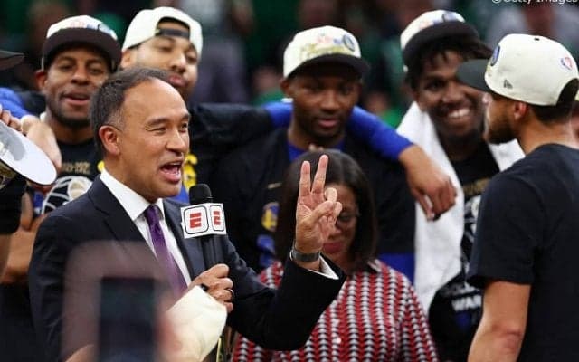 NBA副コミッショナーへ6月にウォリアーズへ優勝トロフィーを贈呈した時のことを聞いてみた