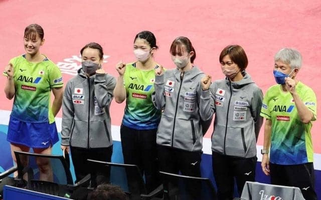 日本女子が韓国に完勝！　8強入りに伊藤美誠「やっとこれが試合」長崎美柚「今日も幸せ」【世界卓球】