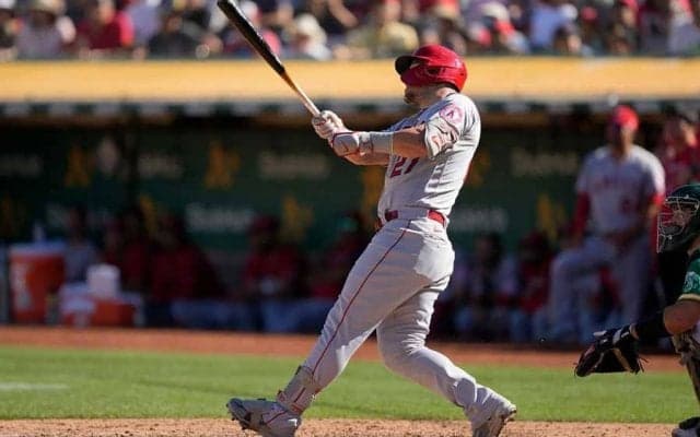 トラウト、特大40号は149m飛んでいた　MLBが飛距離を訂正、球団最長記録に