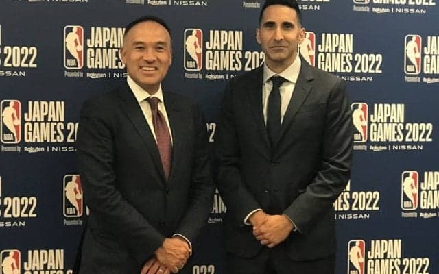 「今後はもっと日本で試合ができることを期待しています」とNBA副コミッショナー