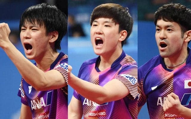 【世界卓球】決勝トーナメント1回戦で日本男子がブラジルに勝利！準々決勝進出