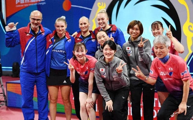 【世界卓球】4大会連続のメダル確定！日本女子、予選から無傷の6連勝で準決勝進出！