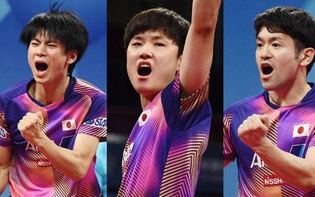 【世界卓球】日本男子2大会ぶりのメダルを奪取！ポルトガルを下して銅以上が確定