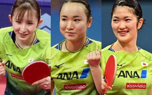 日本女子、4大会連続決勝進出！　早田ひな土壇場逆転で51年ぶりV王手　中国と頂上決戦へ【世界卓球】