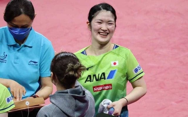 18歳木原美悠、勝利後インタで爆笑ハプニング　突然の締めフリに「ドキドキして、心も…」【世界卓球】