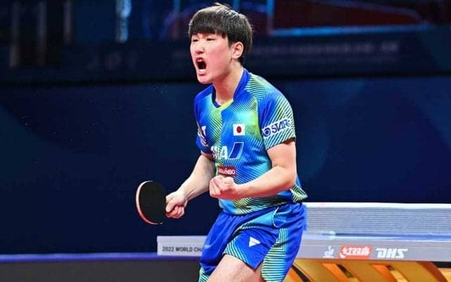 張本智和、王者中国を追い詰めた世界1位撃破　監督絶賛「世界にまた衝撃与えてくれた」【世界卓球】