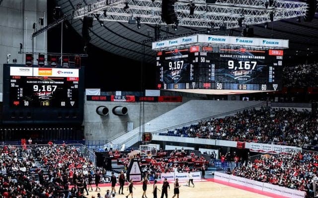 アルバルク東京がクラブ主管試合のBリーグ最多入場者数記録を更新 – 代々木第一体育館に9,167人