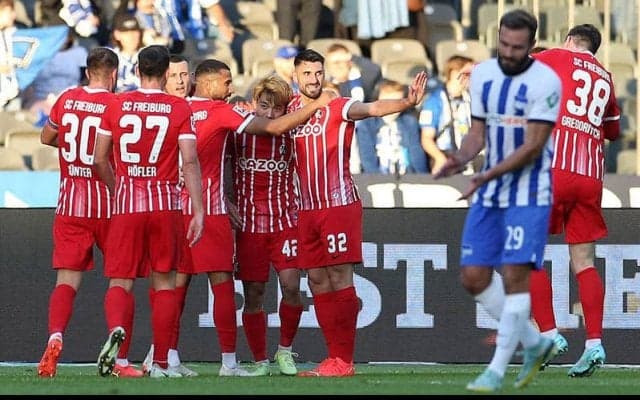 堂安が先制点アシストもフライブルク、ヘルタにドロー《ブンデスリーガ》