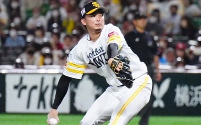 山川が後ずさりで驚き…　東浜の“ビタビタ”直球が「インズバたまらん」「最高」