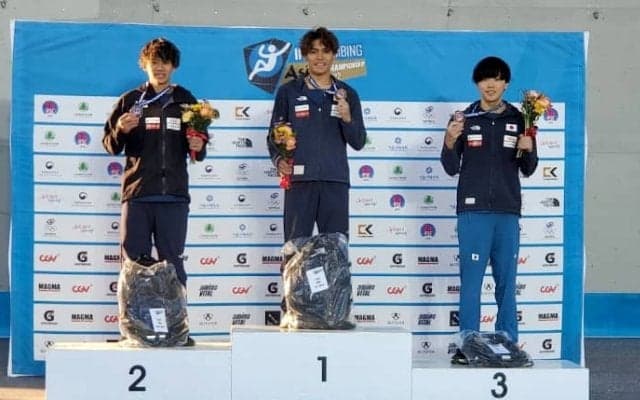 リード男子で日本勢が表彰台独占、楢崎が頂点に　ボルダリング女子は伊藤が制する【クライミングアジア選手権2022】
