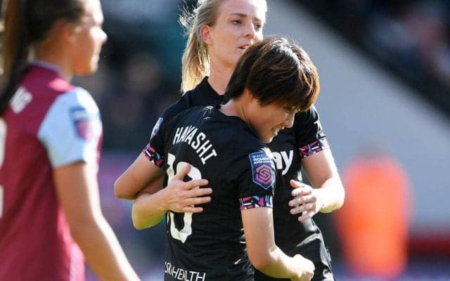 ウェストハム林穂之香が加入後初ゴール！3人目の動きから冷静な股抜きフィニッシュ