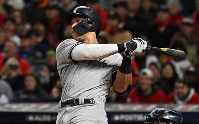 【MLB 地区S】ジャッジが待望のPO初本塁打　3回に特大137m2ラン、9打数8三振→お目覚め同点弾
