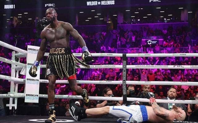 最強ワイルダー、初回170秒KO勝ちで復活！　11kg減量も破壊的右ストレート健在