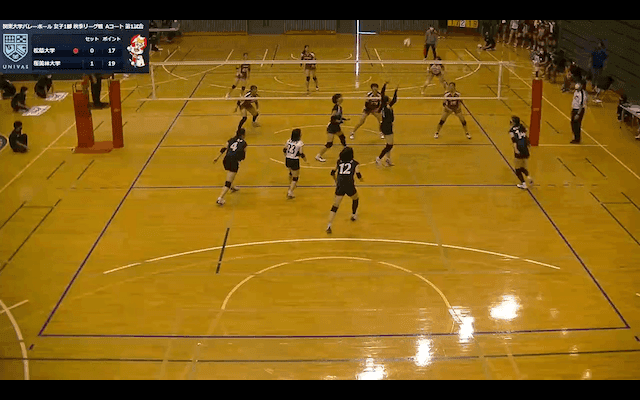 関東大学バレーボール連盟 女子1部秋季リーグ戦 Aコート【見逃し配信】