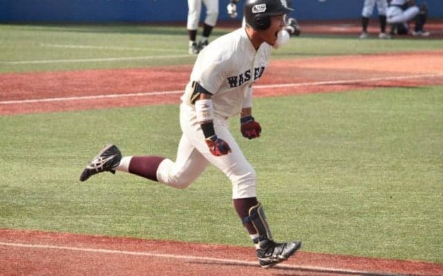 蛭間拓哉のヒットから作ったチャンスに吉納翼が勝ち越し打！救援陣も連日の無失点リリーフで早大が連勝し、勝ち点3に【10/16 秋季東京六大学野球 立教大学vs早稲田大学】