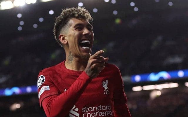 ｢お洒落だなぁ｣!! リバプールのブラジル代表FWの小粋なアシストに｢再脚光｣! CLのレンジャーズ戦で決まったウルグアイ代表FWへの｢最高のお膳立て｣