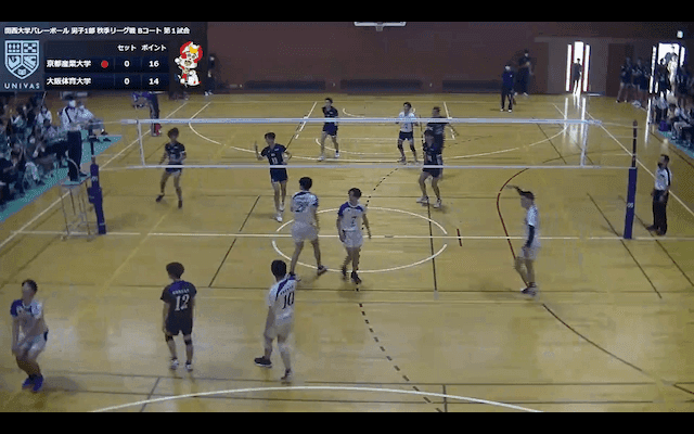 関西大学バレーボール連盟 男子1部秋季リーグ戦 下位リーグ【見逃し配信】