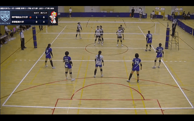 関西大学バレーボール連盟 女子1部秋季リーグ戦 上位リーグ【見逃し配信】