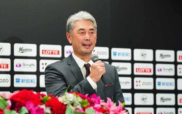 ロッテ、吉井新監督が就任会見「期待でいっぱい」　背番号21「勝たないと意味ない」