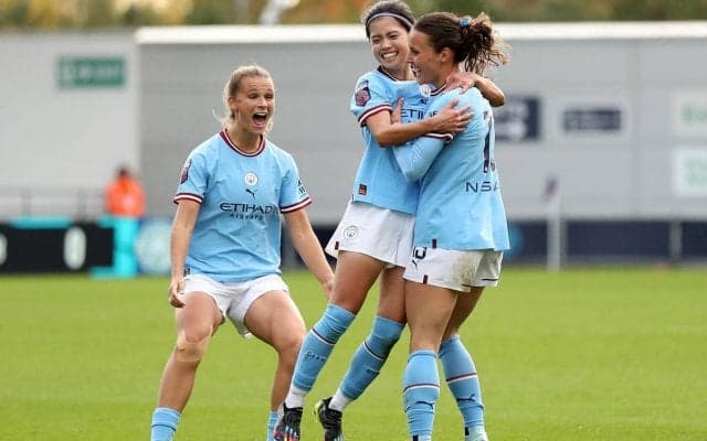 デビュー戦即ゴールの長谷川唯、シティ初の日本人スコアラーをチームメイトも祝福しクラブもピックアップ